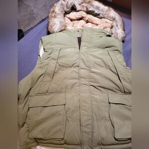 Jordan Craig. Big Men's Yukon Fur Lined Puffer Vest 4XL / Army Green